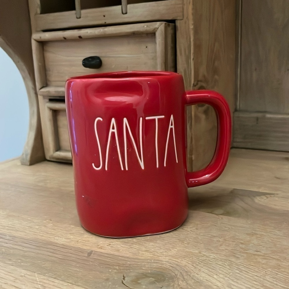 Rae Dunn SANTA Mug Red New